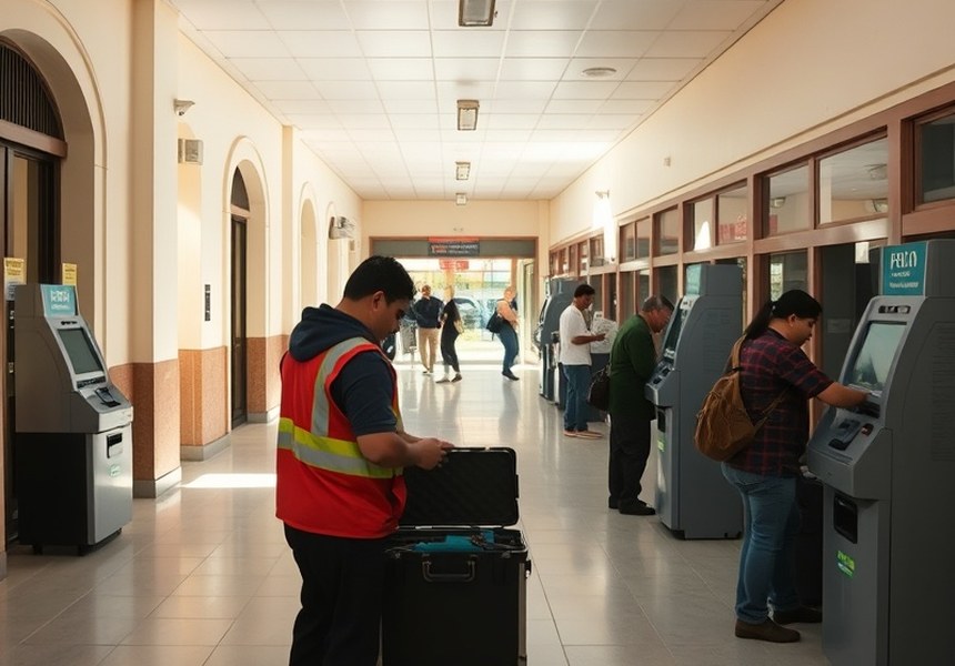 Después — Equipo restablecido en la misma visita y operando con normalidad.